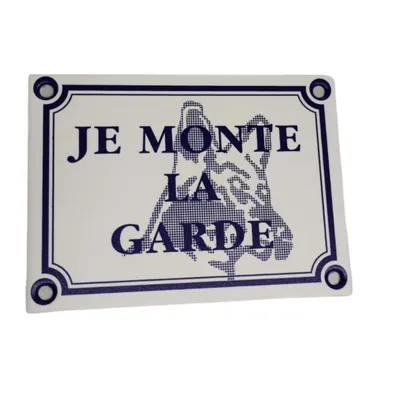 animallparadise - Plaque "Je monte la garde", taille 14 x 10 cm, pour chien