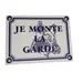 animallparadise - Plaque "Je monte la garde", taille 14 x 10 cm, pour chien