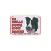 Panneau affichage portail chien Border Colley