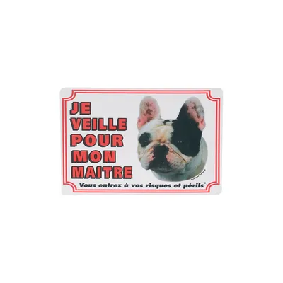 Panneau de portail chien bouledogue français Panneau de portail chien bouledogue français