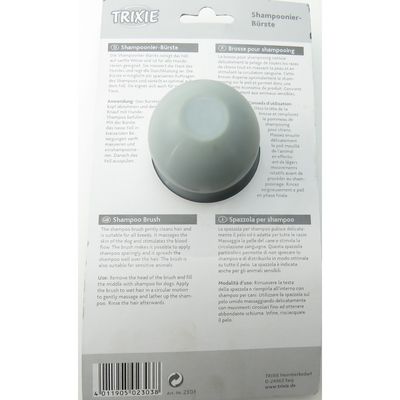 Brosse à shampoing avec réservoir pour chien - Trixie