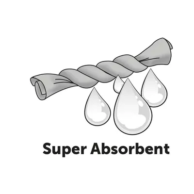 animallparadise - Serviette microfibre super absorbante, grise, 50 x 80 cm