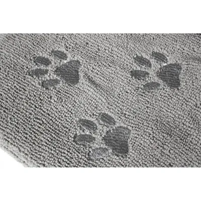 animallparadise - Serviette microfibre super absorbante, grise, 50 x 80 cm