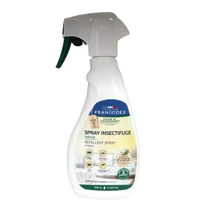 Spray insectifuge 500 ml traitement antiparasitaire