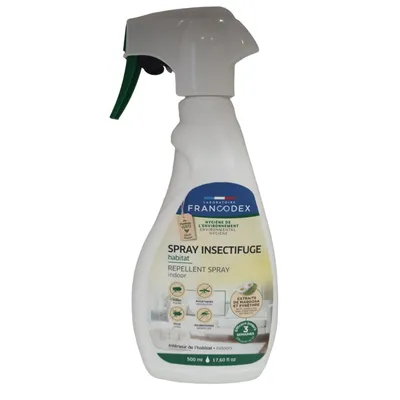 Spray insectifuge 500 ml traitement antiparasitaire Spray insectifuge 500 ml traitement antiparasitaire