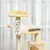 PawHut - arbre à chat multi-équipement H.114 cm - beige