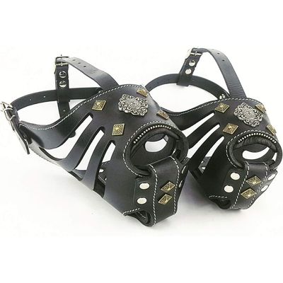 Bestia Custom Dog Gear - Muselière Aztec Basket Noir