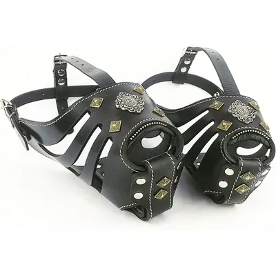 Bestia Custom Dog Gear - Muselière Aztec Basket Noir Bestia Custom Dog Gear - Muselière Aztec Basket Noir