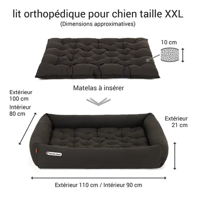 Doctor Bark Lit pour chien orthopédique Doctor Bark Lit pour chien orthopédique