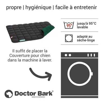 Doctor Bark Couverture matelassée réversible pour chiens