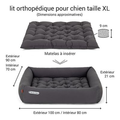 Doctor Bark Lit pour chien orthopédique