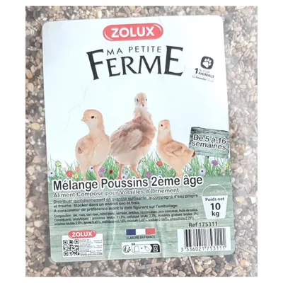 Aliments composé, mélange poussin 2eme âge 10kg basse cour