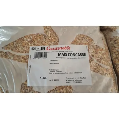 Coustenoble - Alimentation Maïs concassé 15 kg basse cour