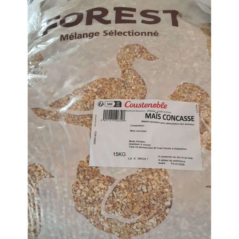 Coustenoble - Alimentation Maïs concassé 15 kg basse cour