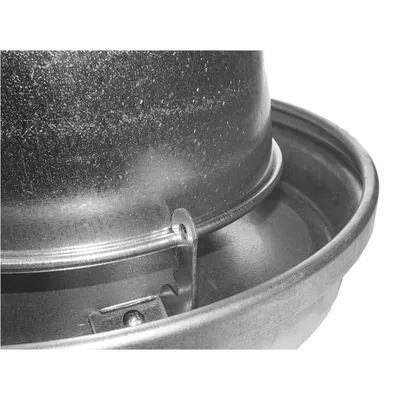 Silo d'alimentation galvanisé contenance 14 litres ø 33 cm pour volailles