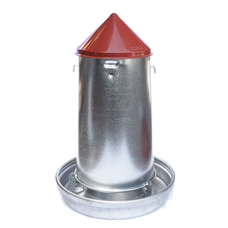 Vadigran - Silo d'alimentation galvanisé contenance 14 litres ø 33 cm pour