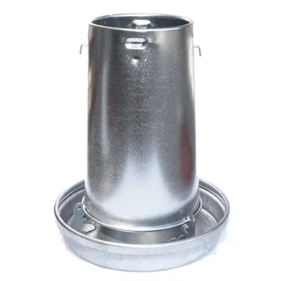 Silo d'alimentation galvanisé contenance 14 litres ø 33 cm pour volailles