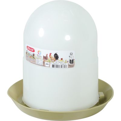 zolux - Mangeoire silo en plastique 2 kg vert pour basse cour