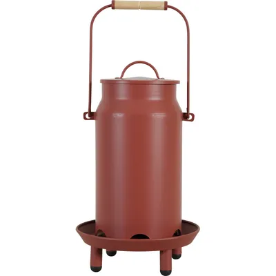 Mangeoire métal broc seau ø 24  x 40 cm  pour basse cour