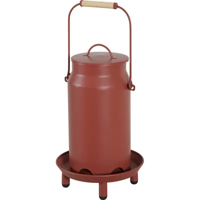 Mangeoire métal broc seau ø 24  x 40 cm  pour basse cour