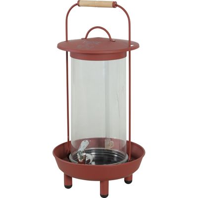 zolux - Abreuvoir métal  ø 24  x 50 cm  Terracotta pour basse cour