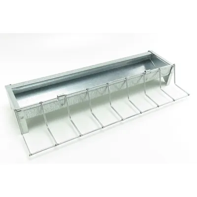 Mangeoire 30 cm galvanisée pour poussin, volaille