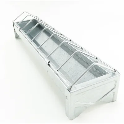 Mangeoire 30 cm galvanisée pour poussin, volaille