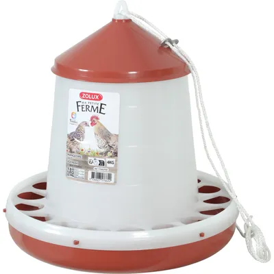 Mangeoire silo en plastique , capacité 4 kg, basse cour