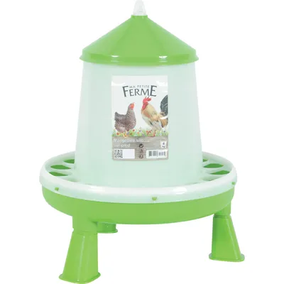 animallparadise - Mangeoire silo en plastique avec pieds, capacité 4 kg