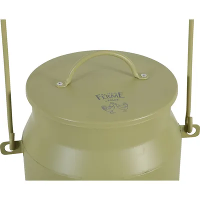 Mangeoire métal broc seau ø 24  x 40 cm vert pour basse cour