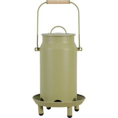 zolux - Mangeoire métal broc seau ø 24  x 40 cm vert pour basse cour