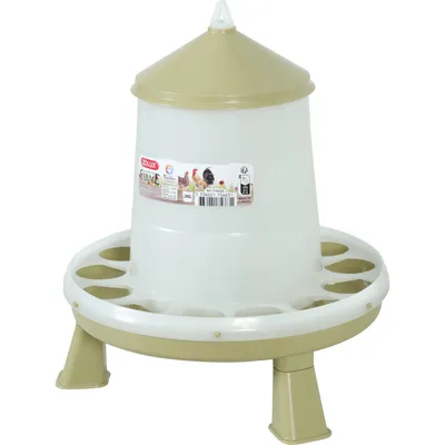 Mangeoire silo en plastique avec pieds, capacité 2 kg, basse cour