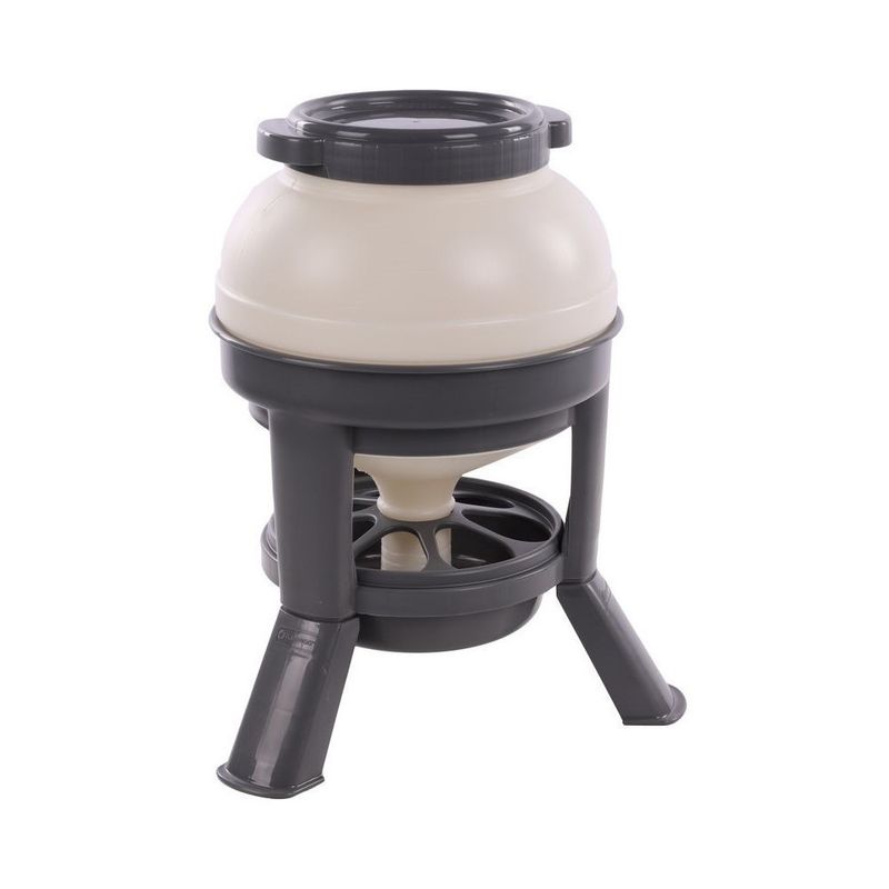 animallparadise - Mangeoire en plastique sur pieds, 20 Litres, pour poules