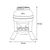 animallparadise - Mangeoire en plastique sur pieds, 20 Litres, pour poules