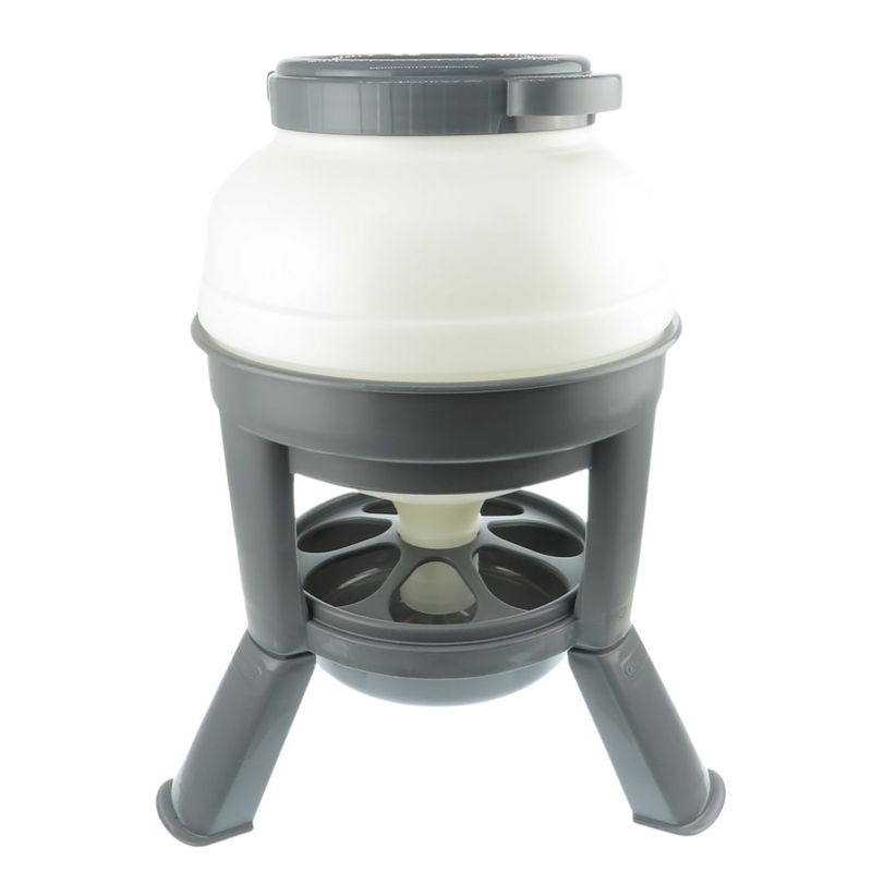 animallparadise - Mangeoire en plastique sur pieds, 20 Litres, pour poules