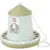 Mangeoire silo en plastique vert, capacité 4 kg, basse cour