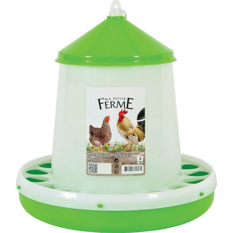 animallparadise - Mangeoire silo en plastique, capacité 4 kg, basse cour