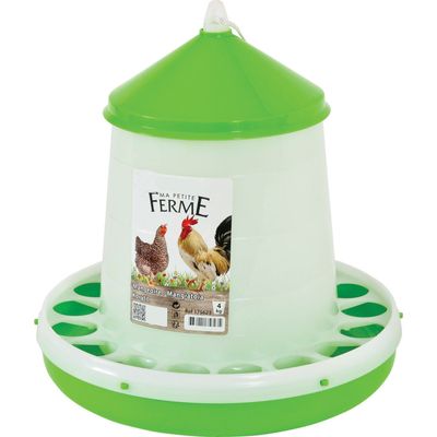 animallparadise - Mangeoire silo en plastique, capacité 4 kg, basse cour