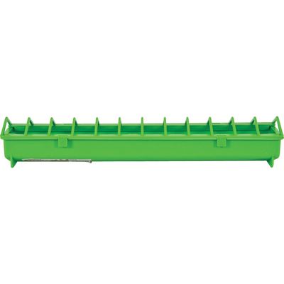 animallparadise - Mangeoire 50 cm vert en plastique pour basse cour