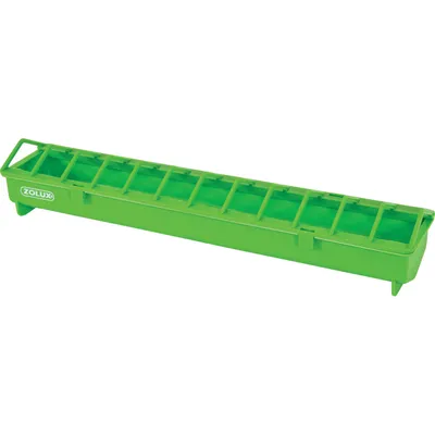 Mangeoire 50 cm vert en plastique pour basse cour