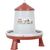 zolux - Mangeoire silo en plastique avec pieds, capacité 2 kg,  basse