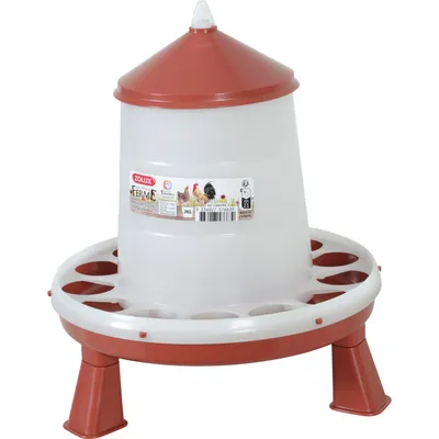 Mangeoire silo en plastique avec pieds, capacité 2 kg,  basse cour