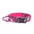 FranceCroquettes Collier tactique camouflage Rose  pour chien