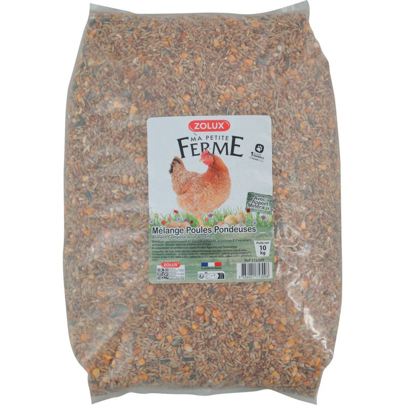 zolux - Aliment composé mélange, poules pondeuses 10 kg basse cour