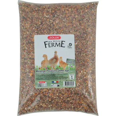 zolux - Aliments composé, mélange poussin 2eme âge 4 kg basse cour.