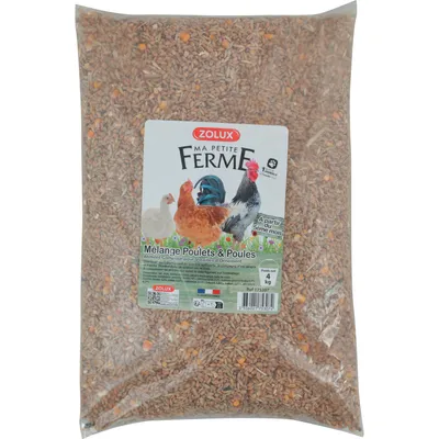 Aliment composé Mélange poulets et poules 4 kg basse cour
