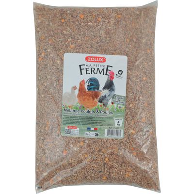 Aliment composé Mélange poulets et poules 4 kg basse cour 1 Article