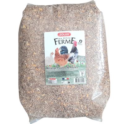 zolux - Aliment composé Mélange poulets et poules 10 kg basse cour