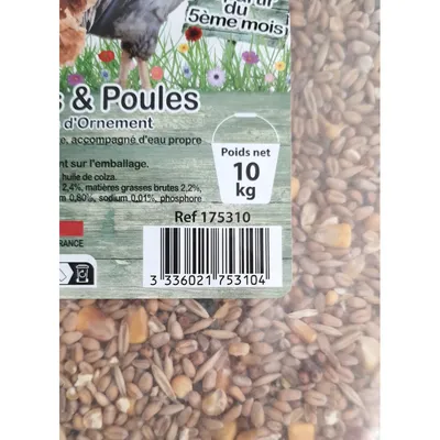 zolux - Aliment composé Mélange poulets et poules 10 kg basse cour