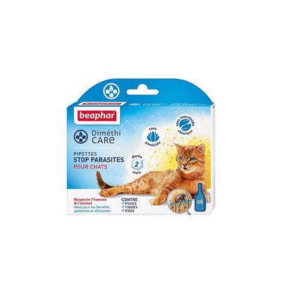 BEAPHAR - DIMETHICARE STOP PARASITE CHAT 6 pipettes